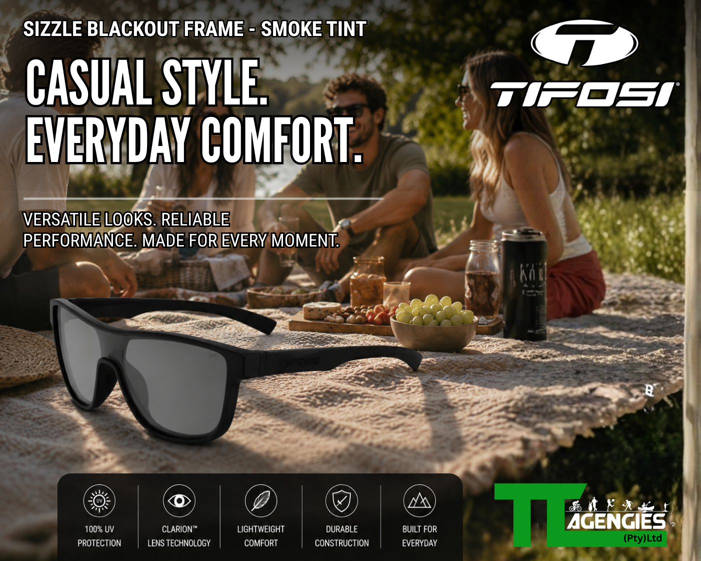Sizzle Blackout Frame - Smoke Tint