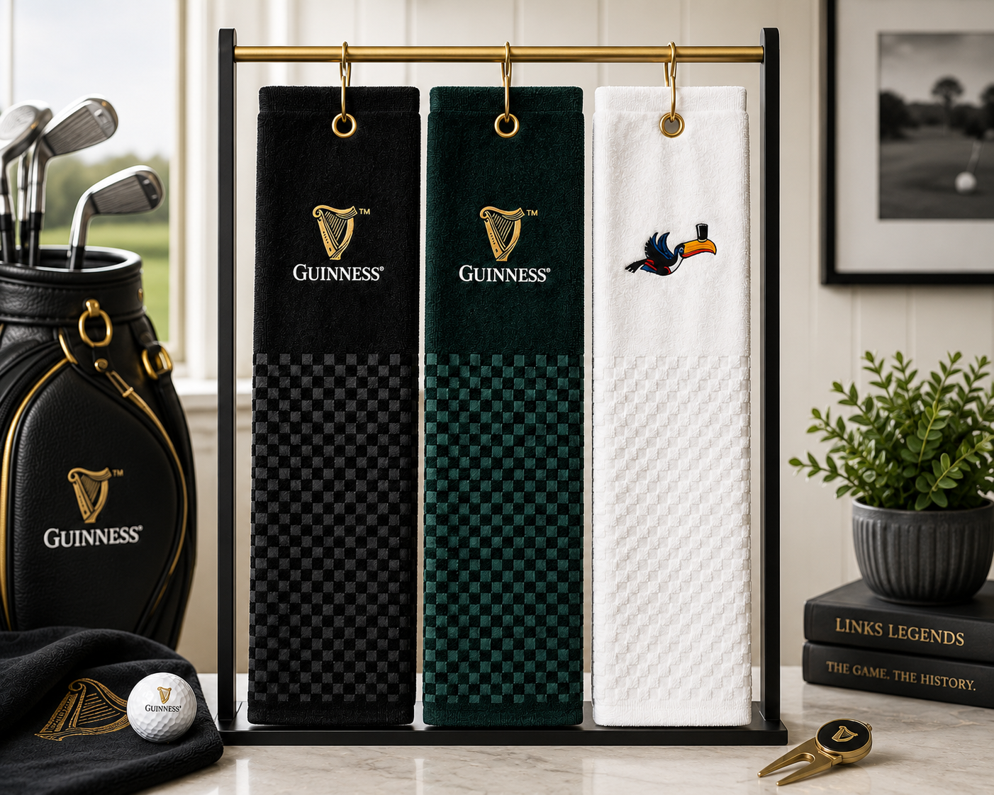 PRG | Guinness Harp Tri-Fold Golf Towel
