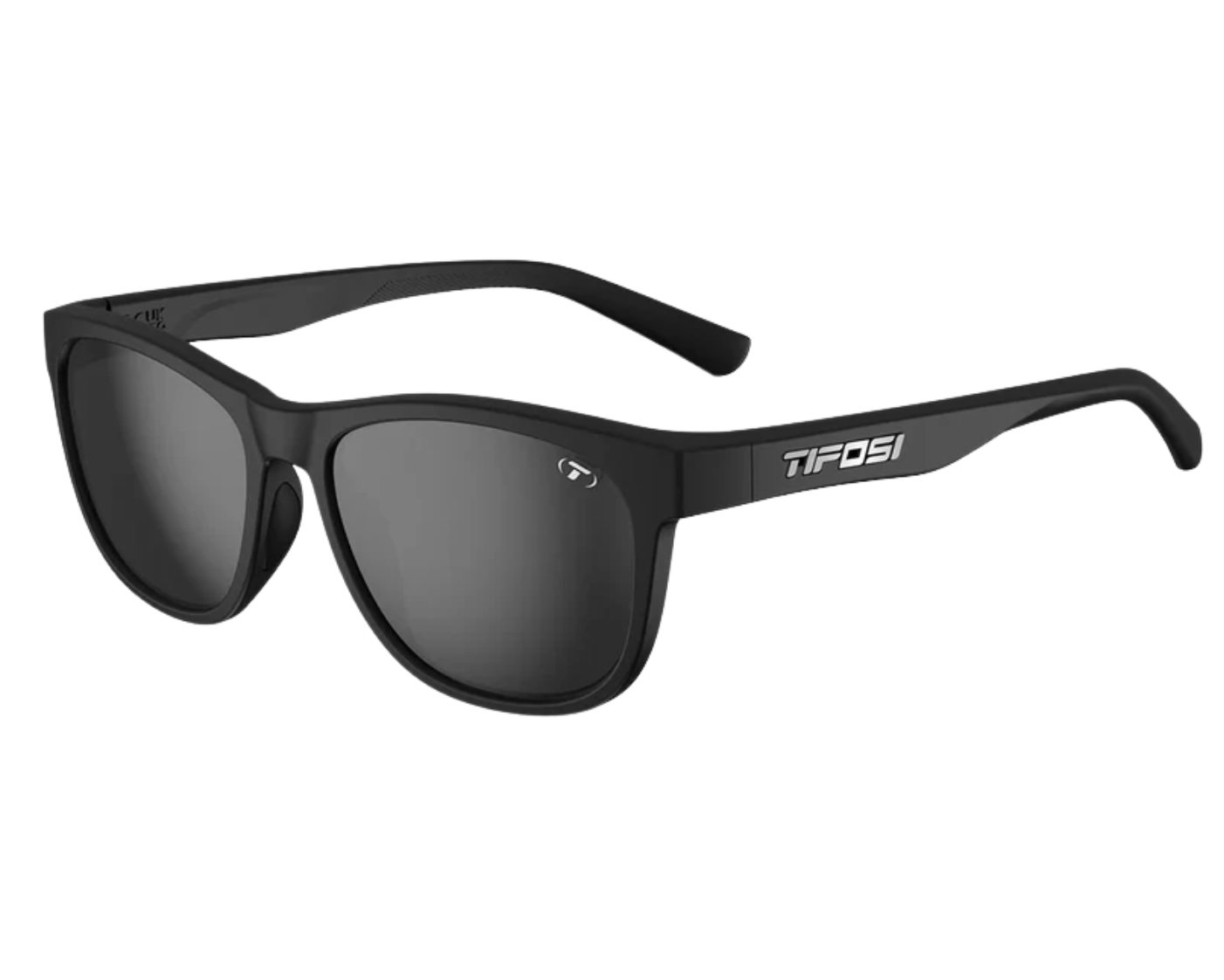 Swank Satin Black Frame - (Polarized Smoke Tint)